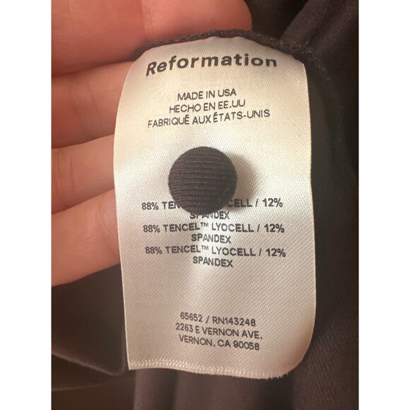 Reformation Arden Halter Knit Maxi Dress Black Currant NWT XL - Picture 8 of 9